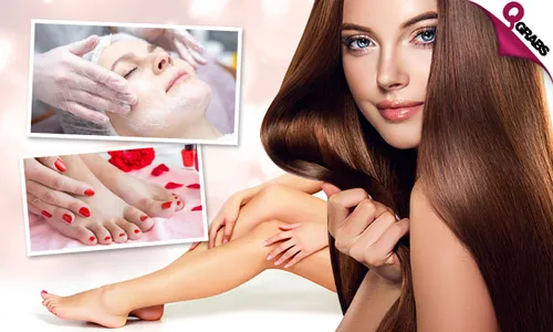 Killer Beauty Deal: Facial Scrub + Waxing + Threading + Mani-Pedi + L’Oréal Hair Treatment & Hair Drying!